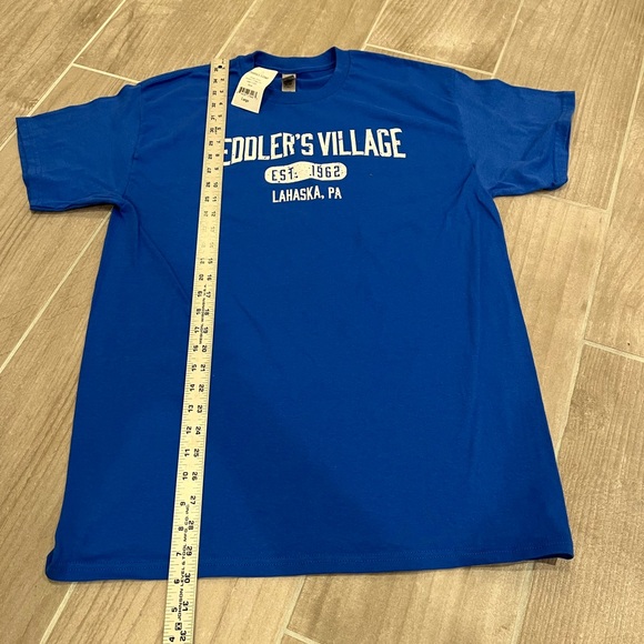 Peddlers Village T-Shirt Men’s Size Large Color Royal Blue - Picture 4 of 6